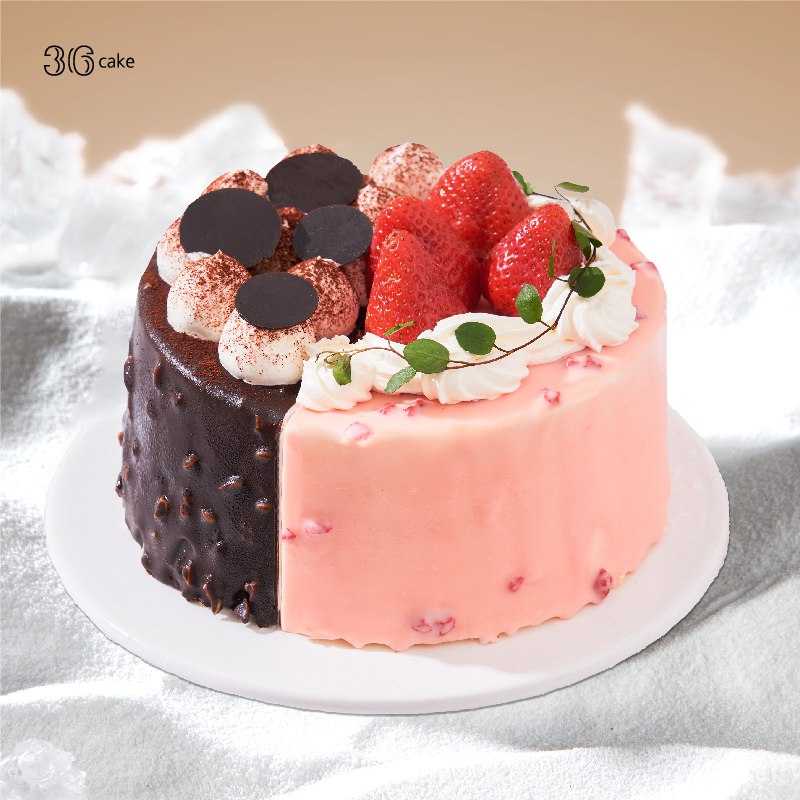 黑巧莓莓双拼冰淇淋蛋糕，可选1.5磅「此东莞不配送」