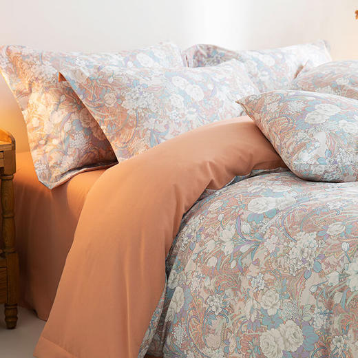 百丽安娜（Belle Anna）磨毛数码印花四件套梦幻花园 商品图2