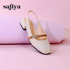 Safiya/索菲娅2024春夏法式低跟包头真皮玛丽珍浅口后空凉鞋 SF41111419 商品缩略图4