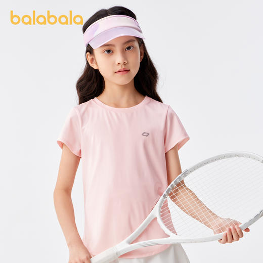 巴拉巴拉童装t恤新款儿童女童夏装短袖大童运动速干上衣甜美 商品图1