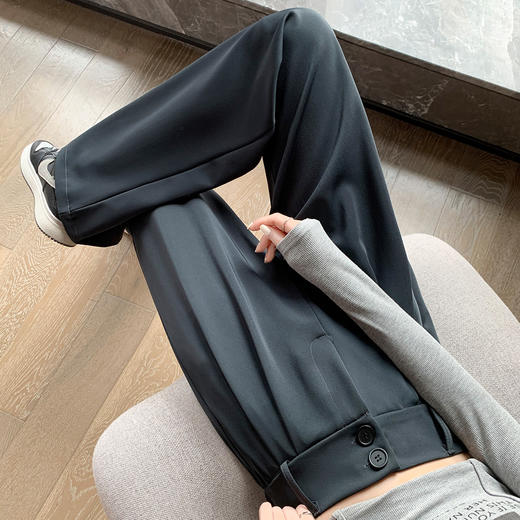梦惠妮高腰双排扣超模裤 | 视觉显高、柔顺面料、遮肉版型 商品图4