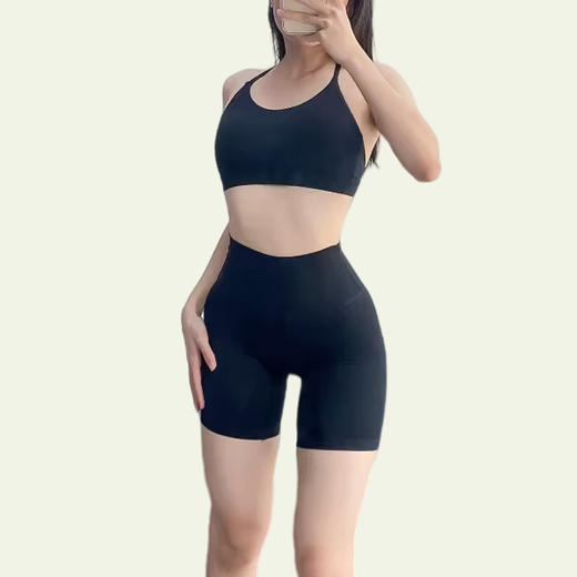 【瘦西西】2024新款多巴胺瑜伽服套装女户外运动美背上衣修身显瘦跑步透气健身服套装 商品图5