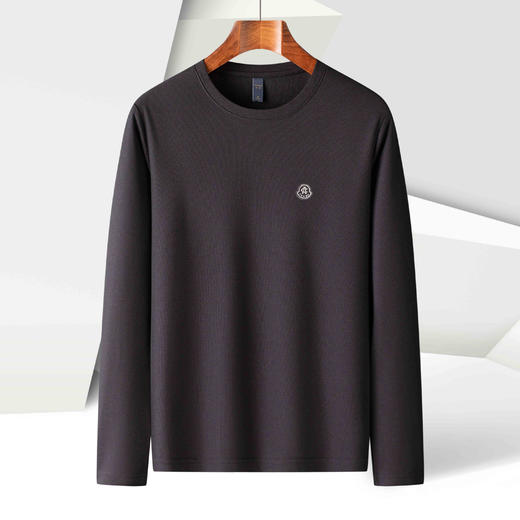 14LP37071【精美印花】罗蒙春秋长袖t恤男休闲打底衫男舒适圆领男士长袖t恤上衣 商品图2