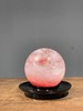 粉红人造水晶球与大漆底座，顺丰包邮 商品缩略图3