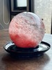 粉红人造水晶球与大漆底座，顺丰包邮 商品缩略图1