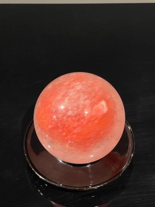粉红人造水晶球与大漆底座，顺丰包邮 商品图8