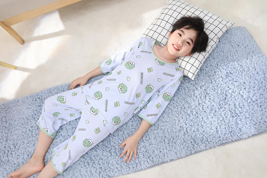 【39元限时秒杀】【秀黛】男童圆领针织印花空调衫男童睡衣家居服H1441002T【门店同款】【如遇缺货自动退款，介意勿拍】 商品图7