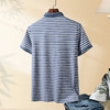 【含桑蚕丝】罗蒙男士夏季休闲商务男士Polo衫短袖男时尚polo衫短袖男 商品缩略图6