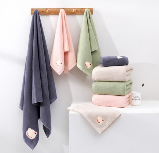 【2条装】自然醒浴巾纯棉家用吸水速干新款方巾全棉大人可穿可裹加厚大毛巾WDF 商品图2