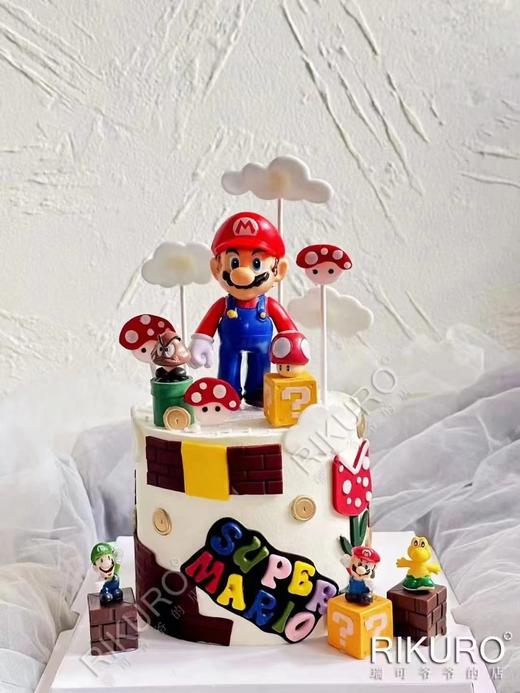 超级马里奥 | 翻糖装饰鲜果蛋糕 商品图1