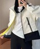 带帽后字母拼布撞色拉链外套 9521010017 商品缩略图1