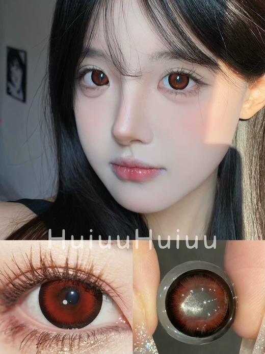 【大直径】PFGIRLCON-绯红女巫-14.5mm【半年抛 0-800度 含有525/575】着色14.0mm 商品图0