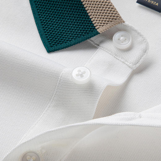 【含桑蚕丝&亚麻】罗蒙夏季男士t恤短袖polo衫潮流polo衫男短袖 商品图7