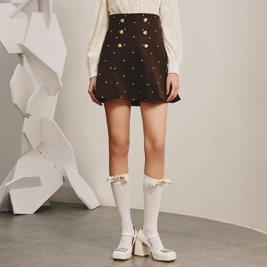 麦斯芮妮MAXRIENY复古小鱼尾半身裙高腰鱼尾裙MC87SK819D80 商品图0