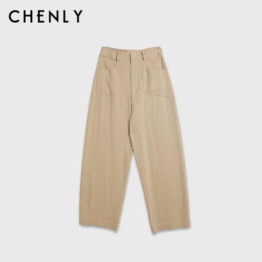 尘衣｜2024春夏高腰显瘦亚麻宽松长裤 商品图3