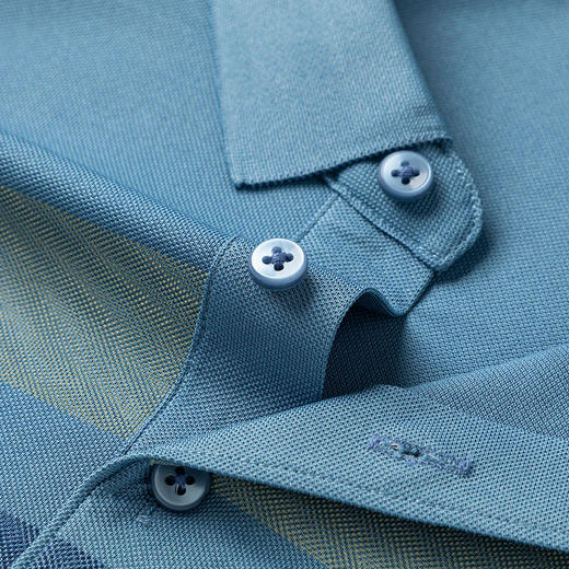 【时尚撞色】罗蒙男士夏季polo衫男短袖商务休闲男士t恤短袖polo衫 商品图8