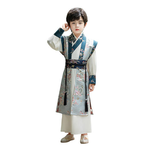男童汉服龙年春秋古风帅气书生中国风儿童古装国学演出服套装 商品图4