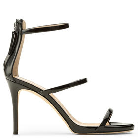 Giuseppe Zanotti 女士签名徽标高跟凉鞋 黑色 I700050014