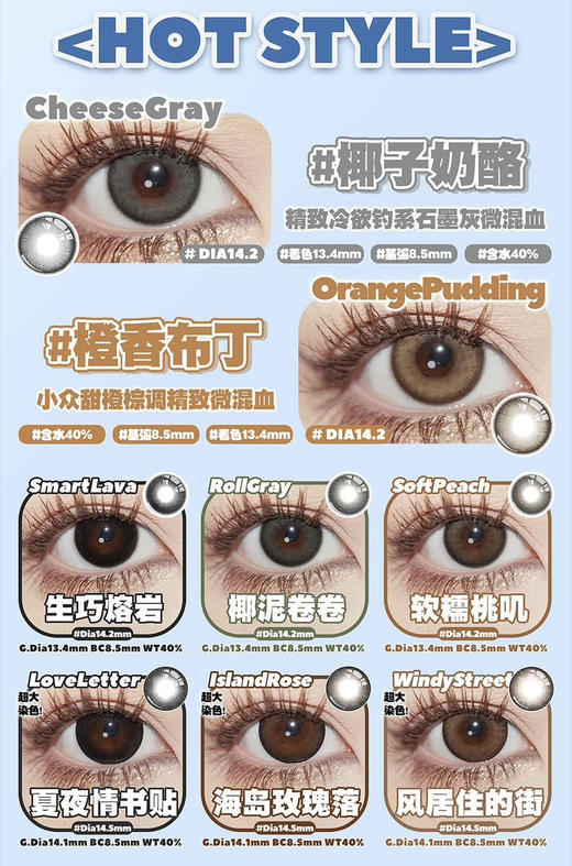 sincecon高硅水月抛 太适合春夏敏敏眼的宝子；活动58/副 88/2副 108/3副 158/5副 商品图2