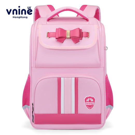 小学生书包男孩女生卡通可爱背包减负透气双肩包大容量剑桥蓝蓝配红粉色 商品图1
