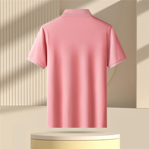 罗蒙男士夏季休闲商务男polo衫短袖时尚百搭简约男士t恤短袖polo衫 商品图4