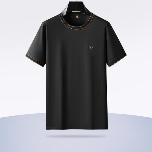 【Q】【新款DDP】大依优型大码短袖T恤圆领加肥加大男士大号弹力透气舒适夏季半袖透气 商品图1