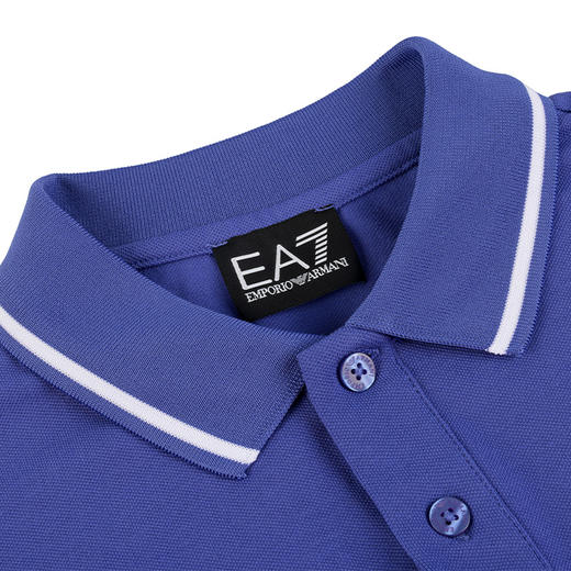 Armani EA7 男士运动休闲Polo弹棉短袖T恤 11909 商品图3