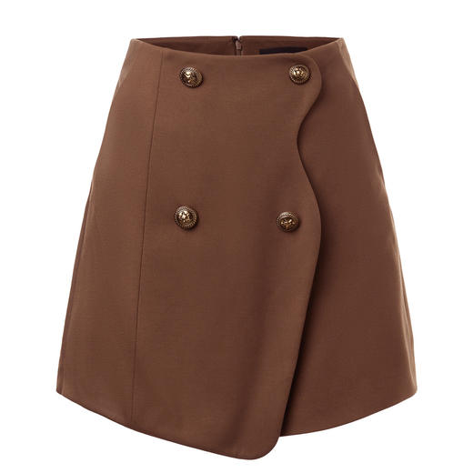 MAXRIENY复古弧形花瓣高腰A字裙秋季半身裙MC87PA536H90 商品图4