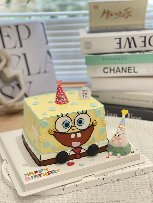 海绵宝宝奶油蛋糕 下单前请仔细阅读商品详情 商品图0