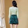 MAXRIENY祖母绿裙裤2022秋季复古丝绒裙气质短裙显瘦MC87PA543G80 商品缩略图2
