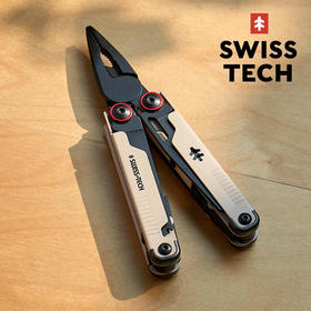 SWISS+TECH 瑞士户外多功能钳子折叠小刀随身多用工具钳野外应急生存装备