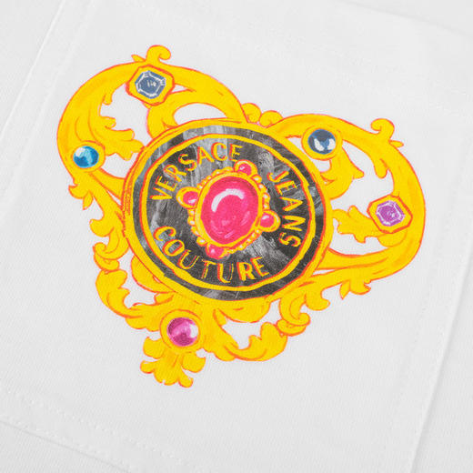 Versace 男士全棉太阳花宝石短袖T恤 11926 商品图3