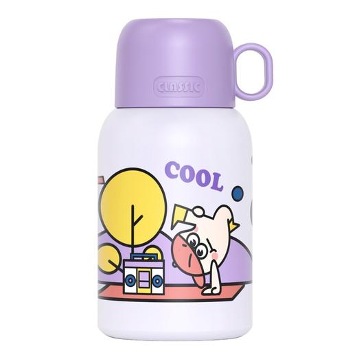 【双盖儿童保温杯】食品级316水杯保温杯一杯双饮 男女学生大容量水杯可爱卡通杯（带保护套） 商品图4