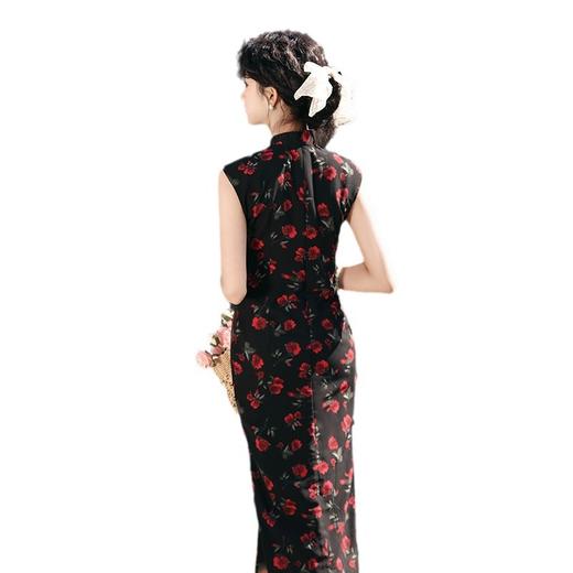 改良无袖新中式年轻款复古风中式小个子日常旗袍MYJ 商品图4