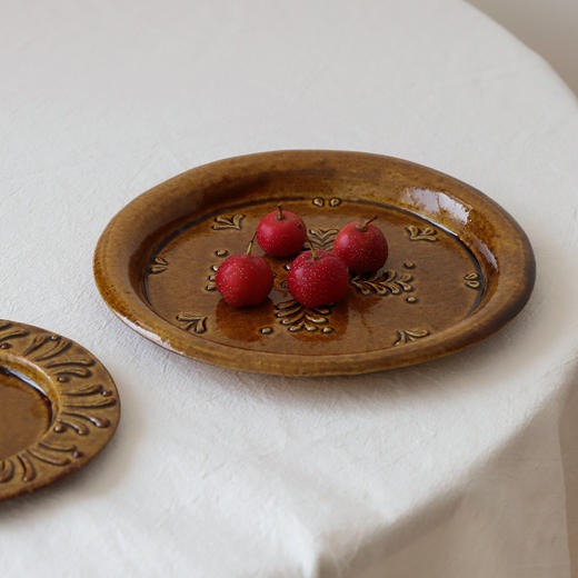 中国 素云里 酱釉系列 罐 仿宋折腰盘 双耳钵 高足盘 马克杯 商品图1