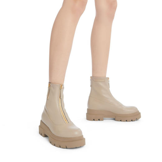 Giuseppe Zanotti 女士签名徽标平底靴 杏色 I270025003 商品图3