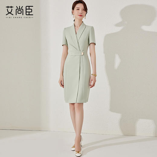 职业装连衣裙女夏季正装韩版气质女神范高端西装裙工作服显瘦裙子 商品图3