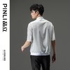 PINLI品立2024夏季新款商务休闲纯色衬衣男士五分半袖衬衫潮上衣B242113026 商品缩略图2