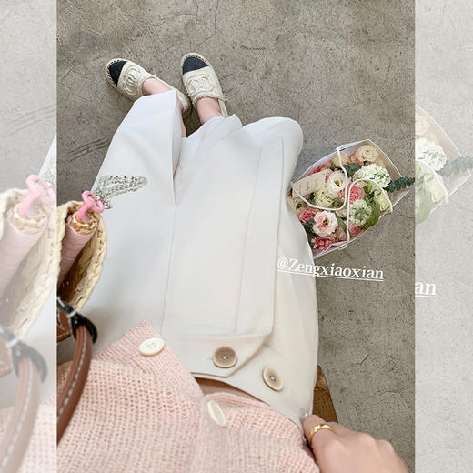 <曾小咸推荐>【心动尤莉】针织衫+杏色半身裙 商品图3