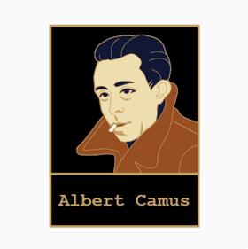 「加缪」名人徽章