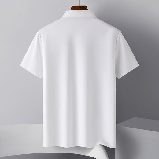 【含桑蚕丝&亚麻】罗蒙夏季男士t恤短袖polo衫百搭polo衫男短袖 商品图4