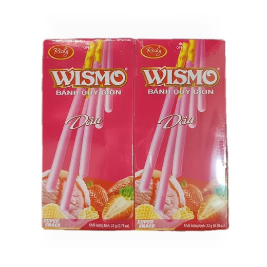吖町格草莓味涂层棒形饼干22g 商品图3