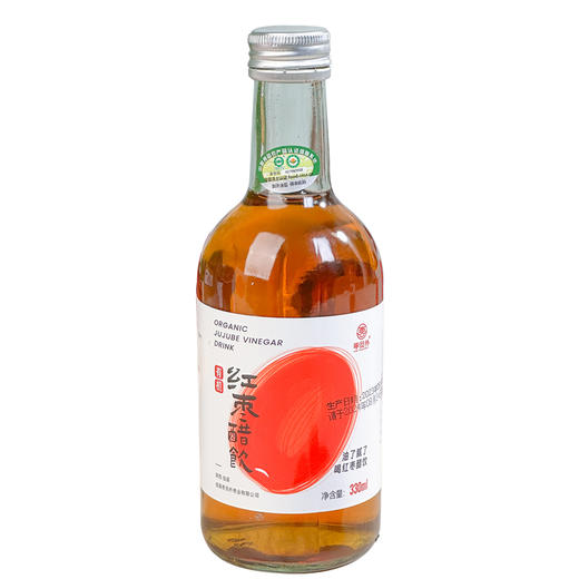 有机红枣醋饮料 红枣汁 0蔗糖 0色素 促消化  330mL 1箱6瓶 商品图4