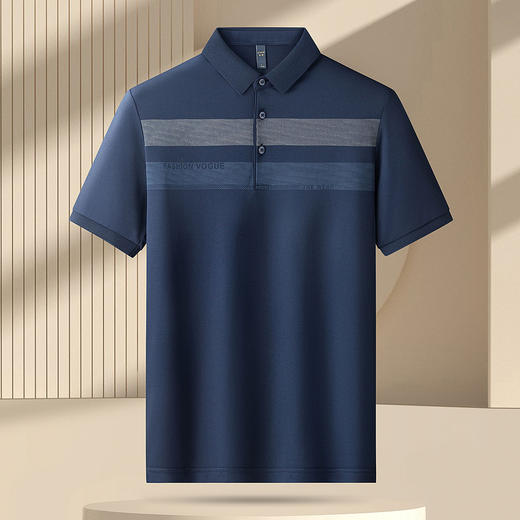 【时尚撞色】罗蒙男士夏季polo衫男短袖商务休闲男士t恤短袖polo衫 商品图4