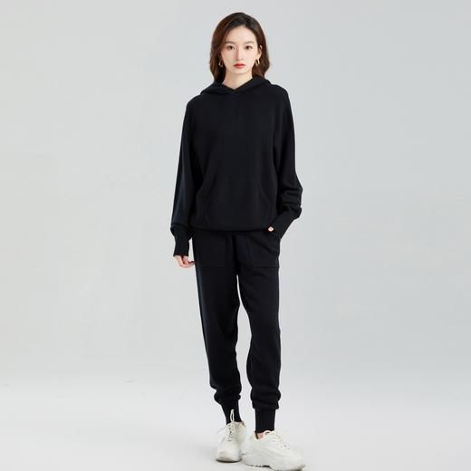 东黎 • 小山羊绒中性风秋冬休闲连帽卫衣套头衫 21A03 商品图2