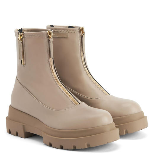 Giuseppe Zanotti 女士签名徽标平底靴 杏色 I270025003 商品图1