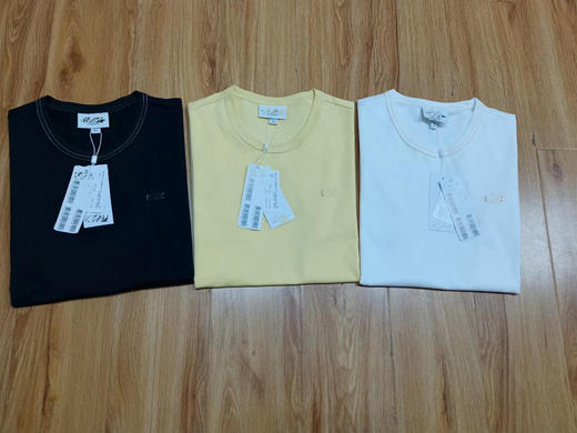 小鱼 2024春季新款 男装时尚纯色简约圆领短袖T恤 特惠 Z-11396 商品图8