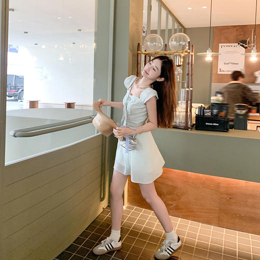 【169元任选2件】最后一波现货！【油画美学】薄荷绿连衣裙 商品图1