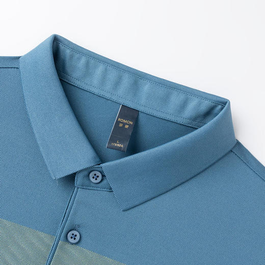 【时尚撞色】罗蒙男士夏季polo衫男短袖商务休闲男士t恤短袖polo衫 商品图7