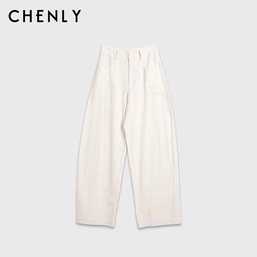 尘衣｜2024春夏高腰显瘦亚麻宽松长裤 商品图4